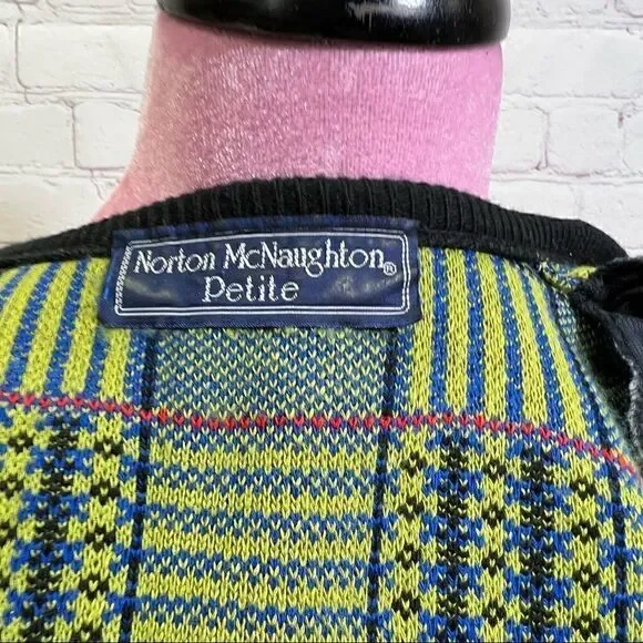 14 VINTAGE NORTON MCNAUGHTON CARDIGAN. Preppy - Picture 11 of 13